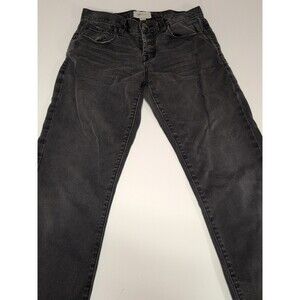 Current Elliot Faded Black Jean Denim Ankle Length Taper Pant Size 28